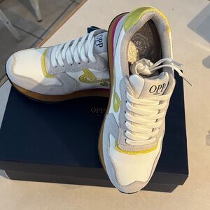 OPP White and Yellow Sneakers